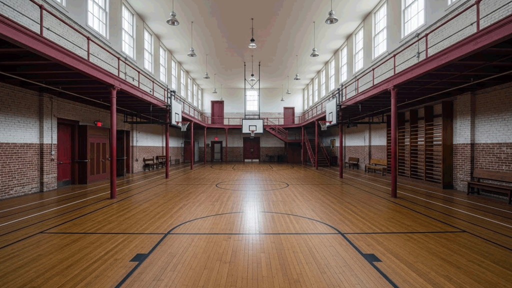 The original Springfield YMCA gym where basketball began